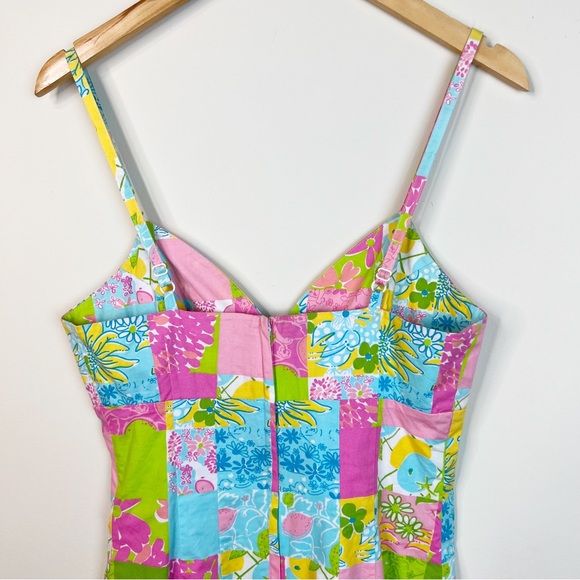 Vintage Lilly Pulitzer Patchwork Dress Size 4 - Picture 5 of 12